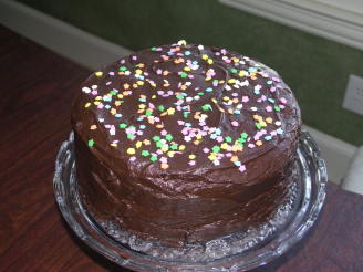 Hanukkah Gelt Double Fudge Chocolate Layer Cake