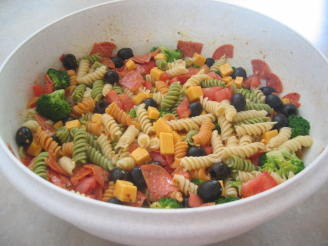 Pepperoni Spiral Pasta Salad