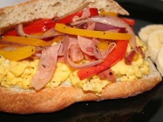 Italian Peppers and Egg Sandwiches