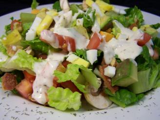 Bacon Lettuce Tomato (And More) Salad With Blue Cheese Dressing