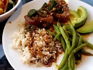 Pan-Seared Tuna With Avocado, Soy, Ginger, and Lime