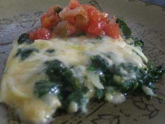 Light Spinach Frittata With Salsa