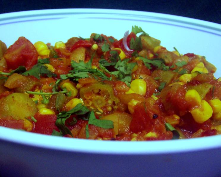 Curried Okra With Tomato Recipe