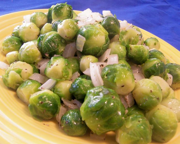 Brussels Sprouts in Onion Butter Recipe