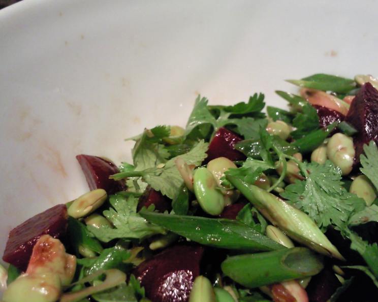 Edamame Salad With Baby Beets & Greens Recipe