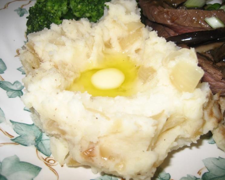 Creamy Fried Onion Mashed Potatoes Recipe