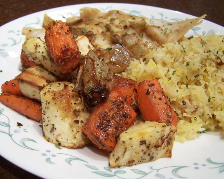 Festive HoneyGlazed Roasted Root Vegetables With Saffron Recipe