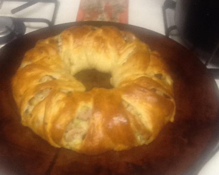 Turkey and Cranberry Wreath(Pampered Chef)
