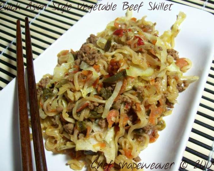 Quick Asian Style Vegetable Beef Skillet Recipe - Food.com