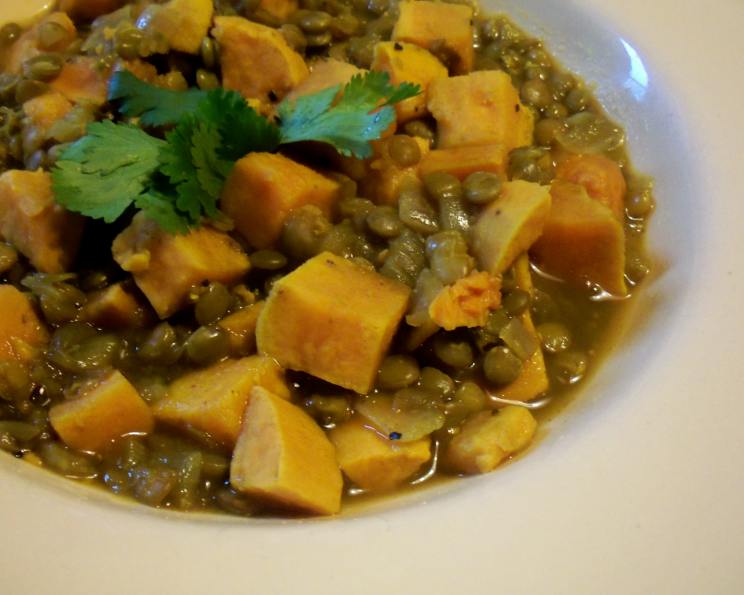 Lentils With Sweet Potatoes Recipe
