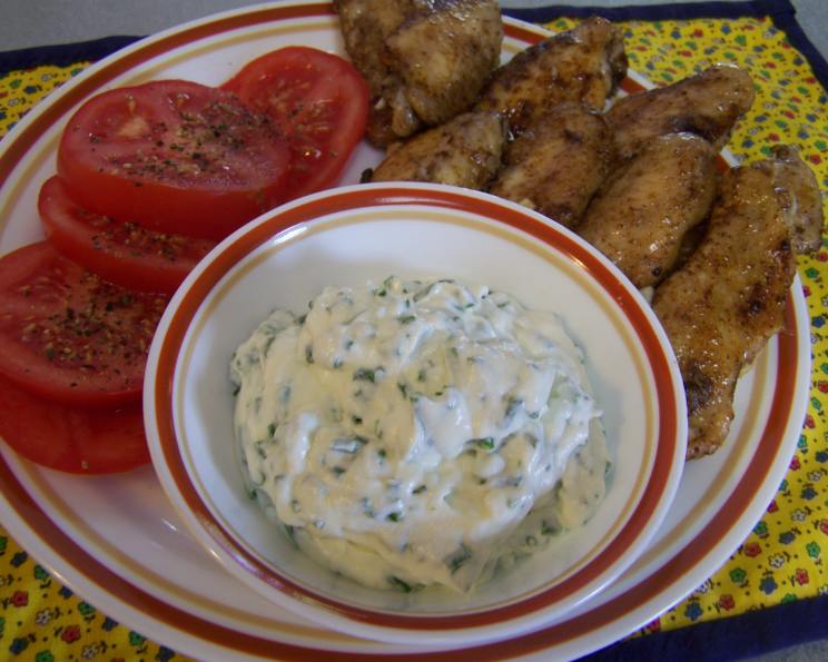 Jerk Chicken Wings With Creamy Dipping Sauce Recipe