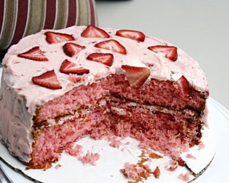Strawberry Cake from Scratch Recipe