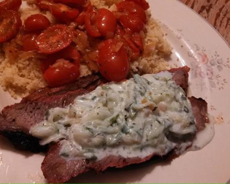 Grilled Harissa Lamb With Yogurt, Moroccan Recipe