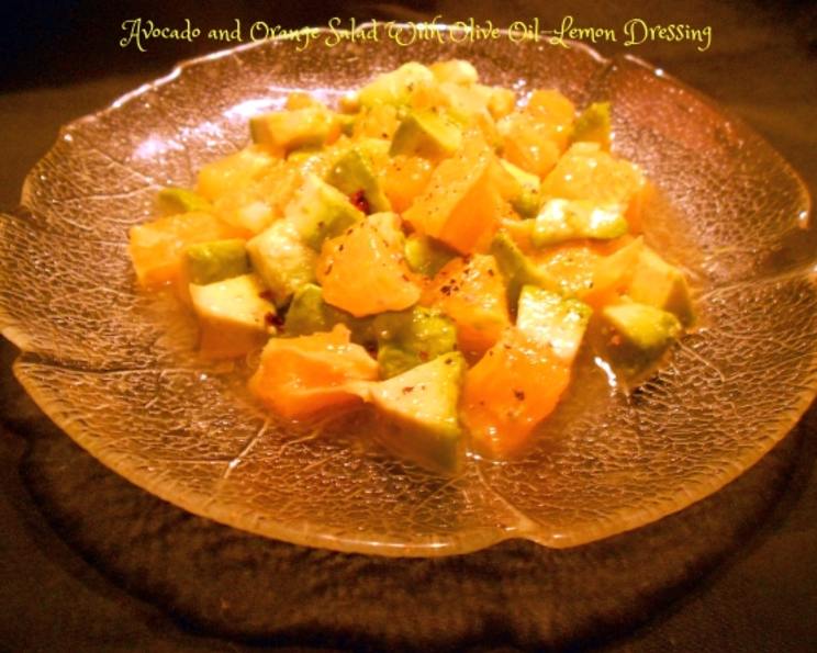 Avocado and Orange Salad With Olive OilLemon Dressing Recipe