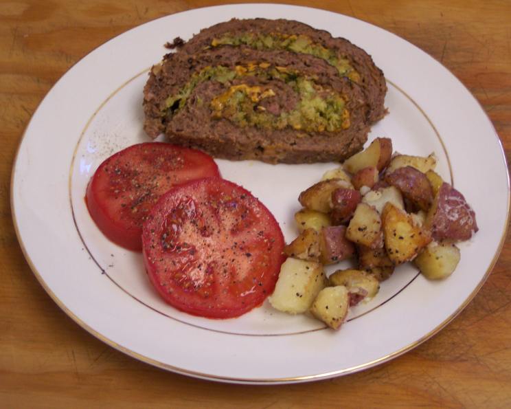Rolled Broccoli Meatloaf Recipe