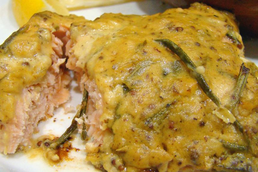 Broiled Salmon With Herb Mustard Glaze Recipe - Food.com