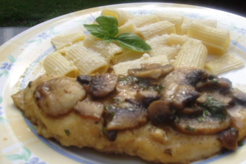 Basil Chicken Marsala With Mushrooms Recipe