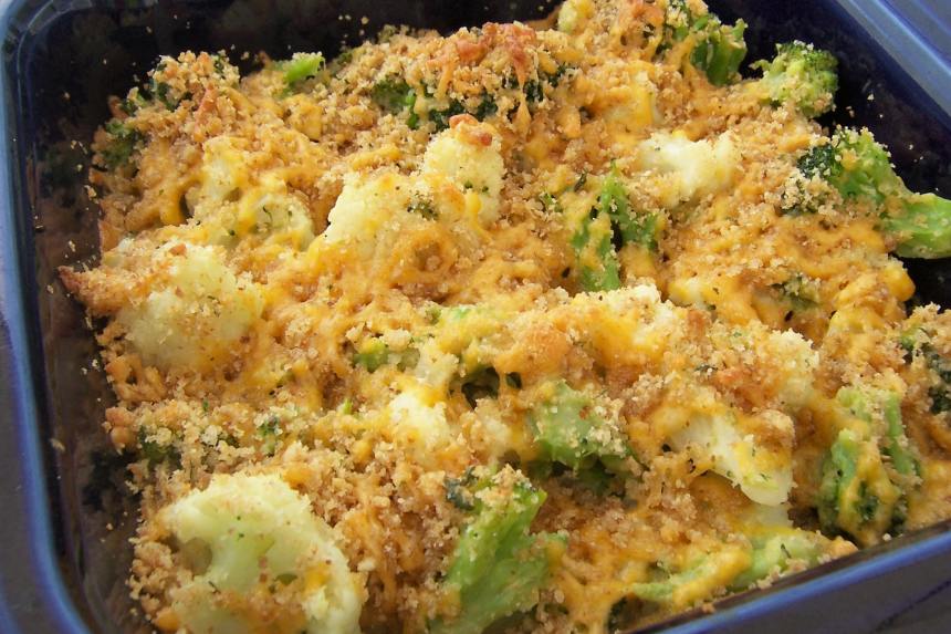 Zesty Broccoli and Cauliflower Au Gratin Recipe - Food.com