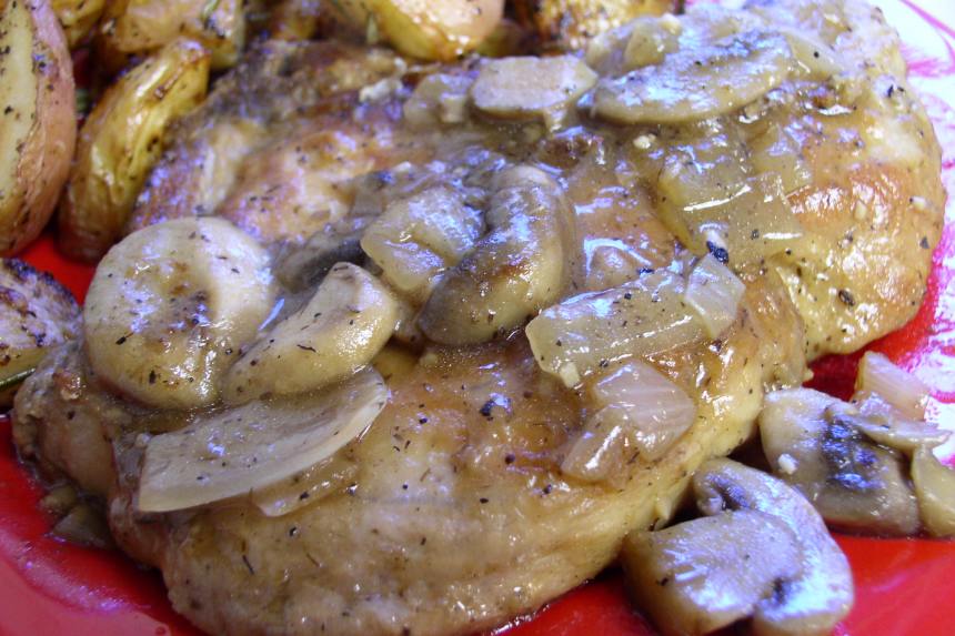 German Style Pork Chops With Mushrooms Recipe