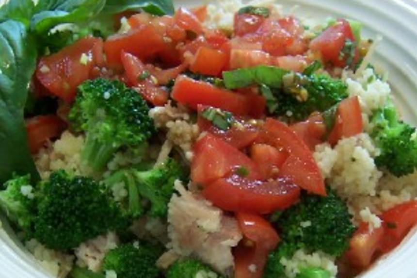 Chicken and Broccoli Couscous With Salsa Recipe