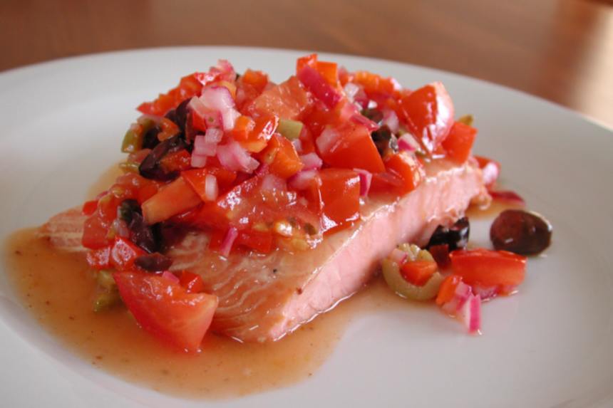 Baked Salmon With Black Olive Salsa Recipe - Food.com