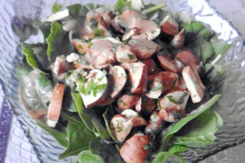 Spinach & Mushroom Salad Recipe - Food.com