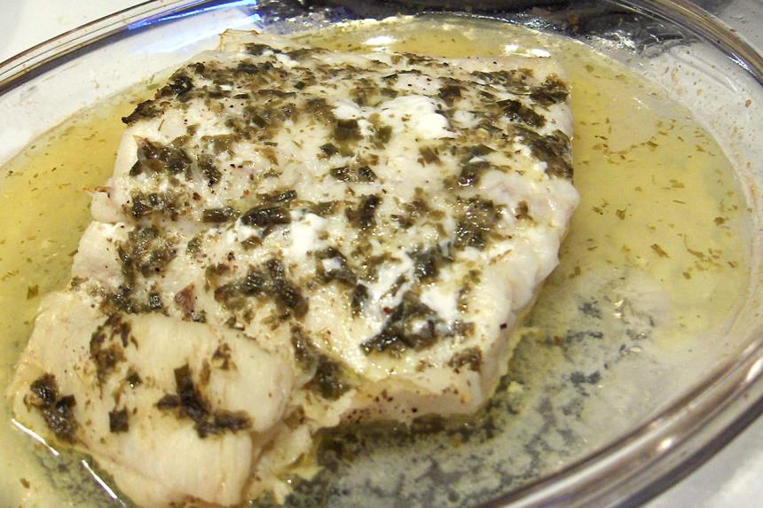 Herb Butter for Fish Fillets (Flounder) Baked or Broiled Recipe