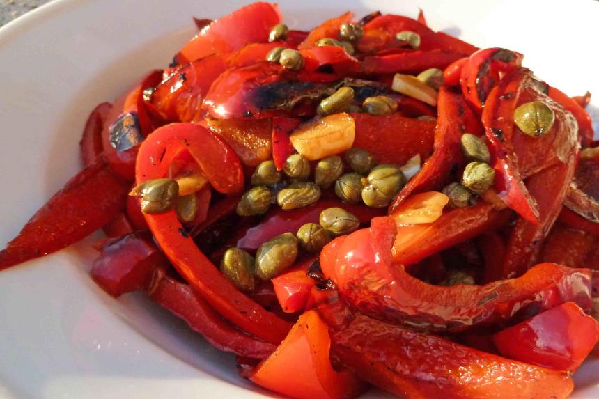 Red Bell Peppers With CapersTapas Recipe
