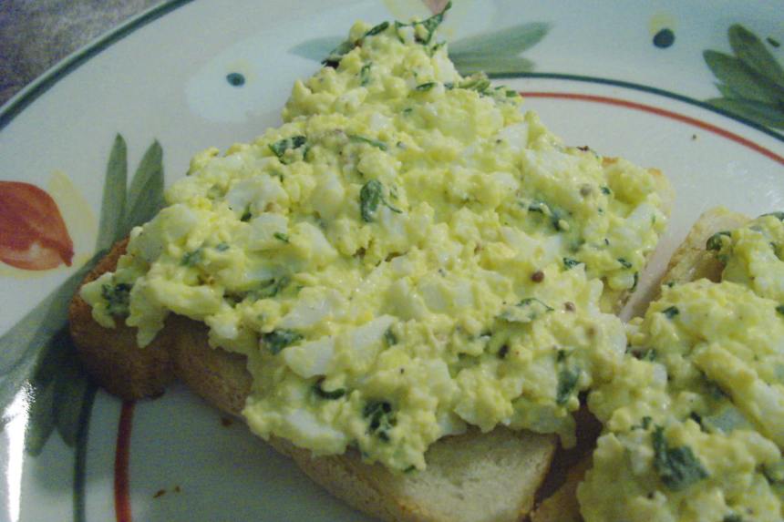 Knife & Fork Egg Salad Sandwiches With Chives Recipe