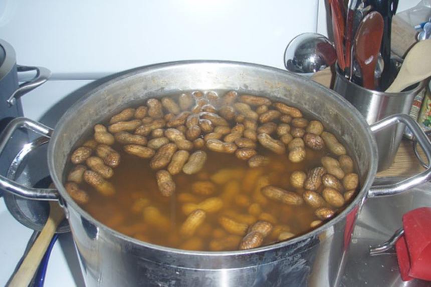 Green Jumbo Boiled Peanuts Recipe