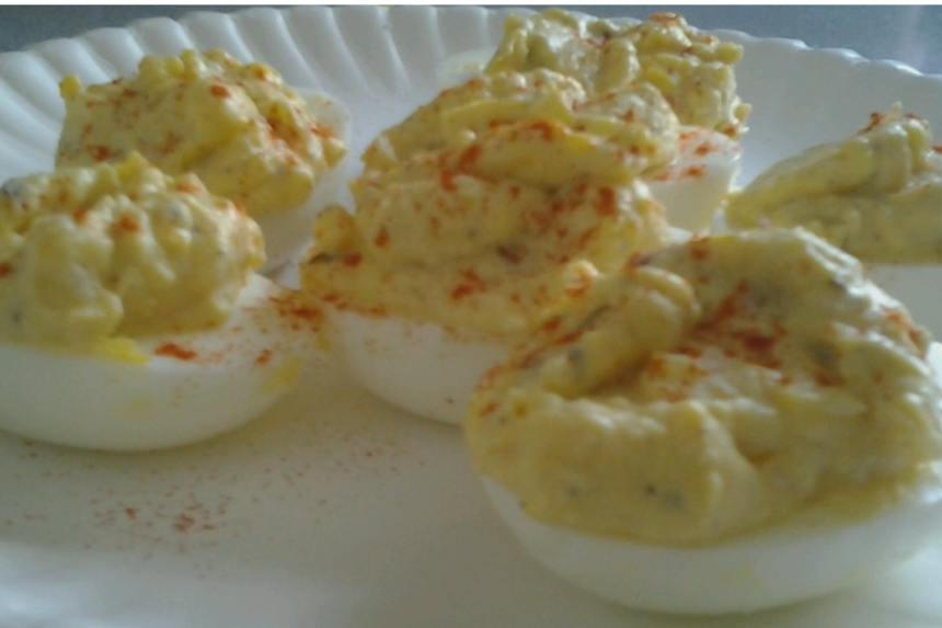 Sweet Pickle and Horseradish Deviled Eggs Recipe