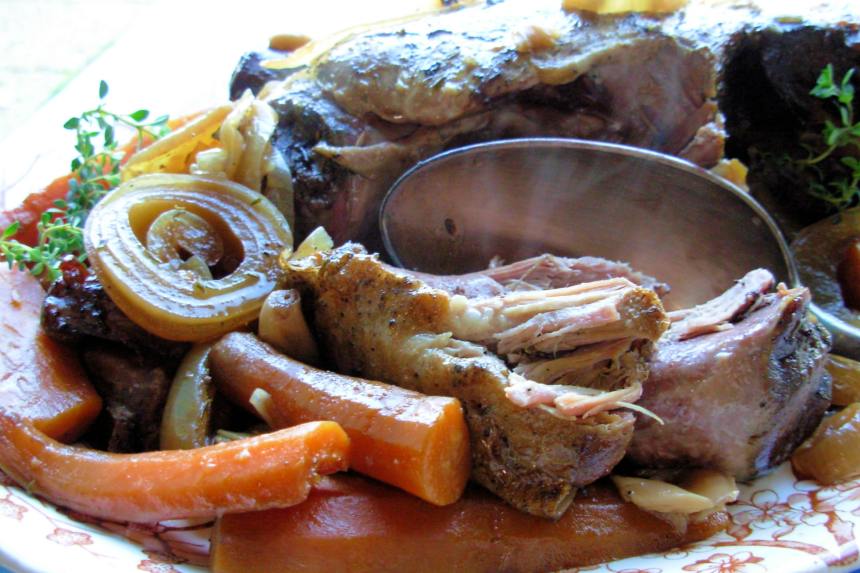 Gigot a La Cuillère French Slow Cooked Spoon Lamb Recipe