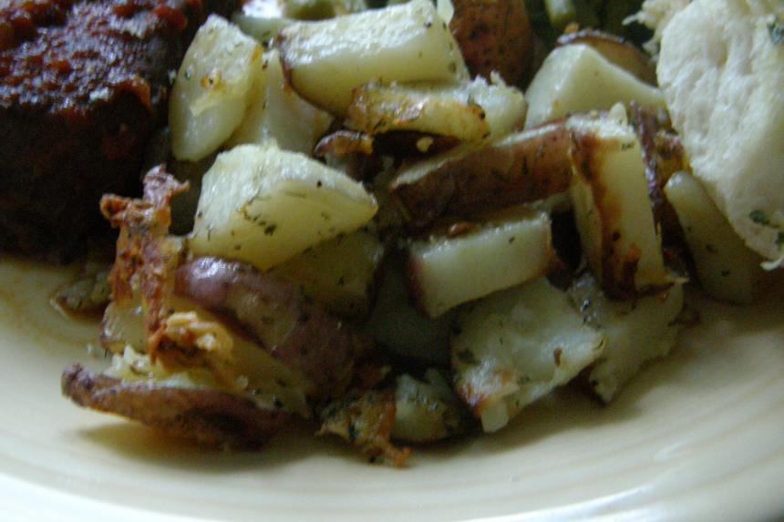 Garlic Herbed Roasted Red Skin Potatoes Recipe