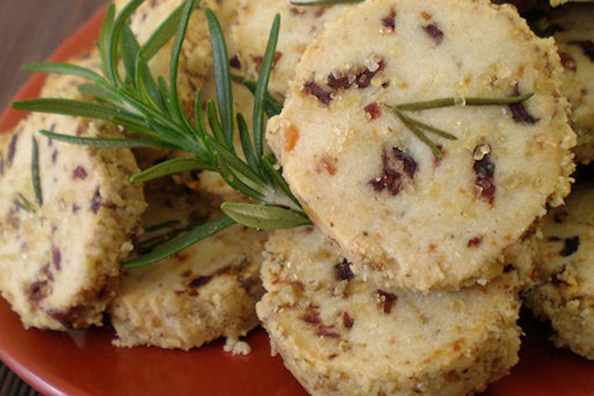 Rosemary Blue Cheese Ice Box Cookies Recipe