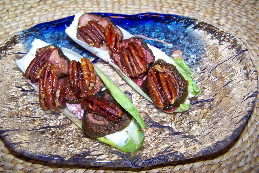 Endive with Goat Cheese, Fig and HoneyGlazed Pecans Recipe