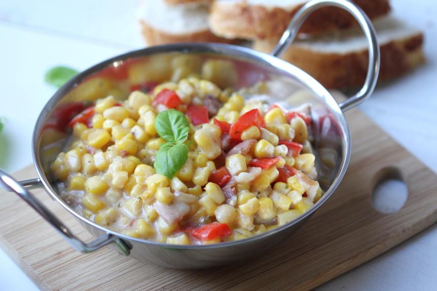 Slow Cooker ChiveAndOnion Creamed Corn Recipe