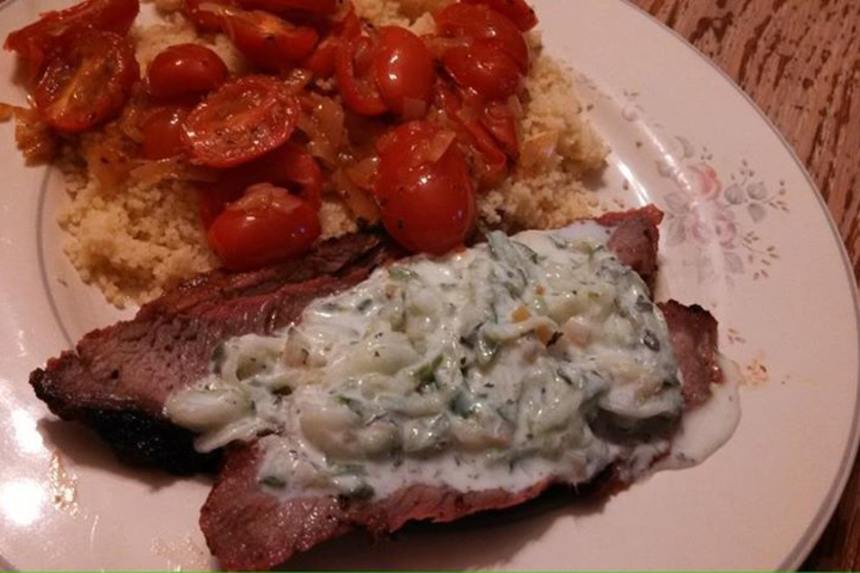 Grilled Harissa Lamb With Yogurt, Moroccan Recipe