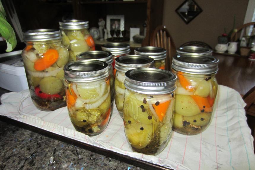 Homemade Spicy Pickled Green Tomatoes Recipe