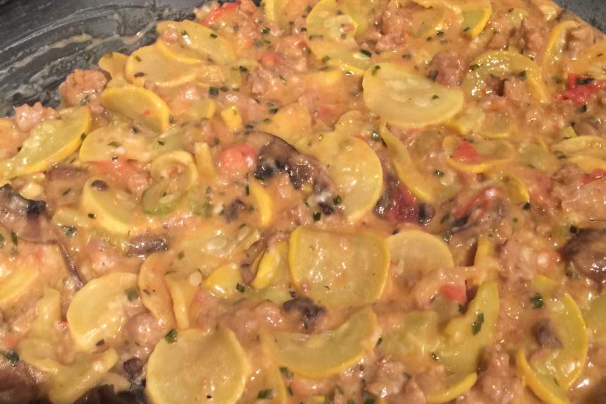 Yellow Squash & Tomatoes Casserole Recipe