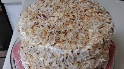 coconut cake with pineapple