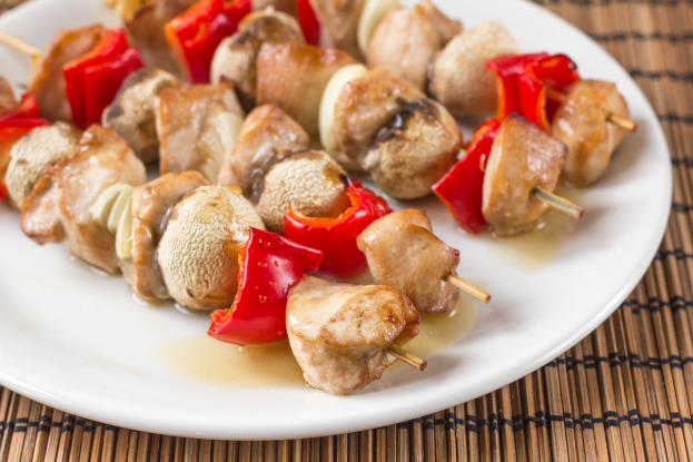 Chicken Kabobs with Pineapple Sauce