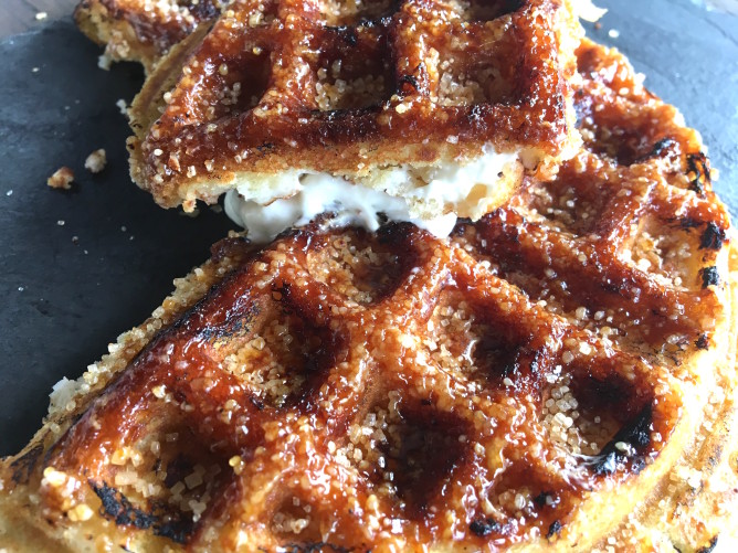 Creme Brulee Waffles