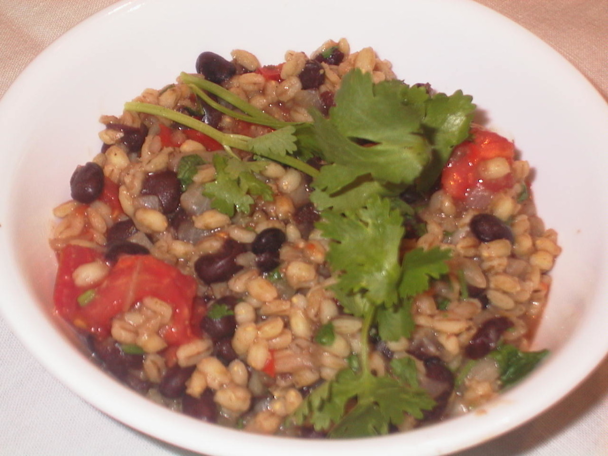 Stewed Black Beans & Barley