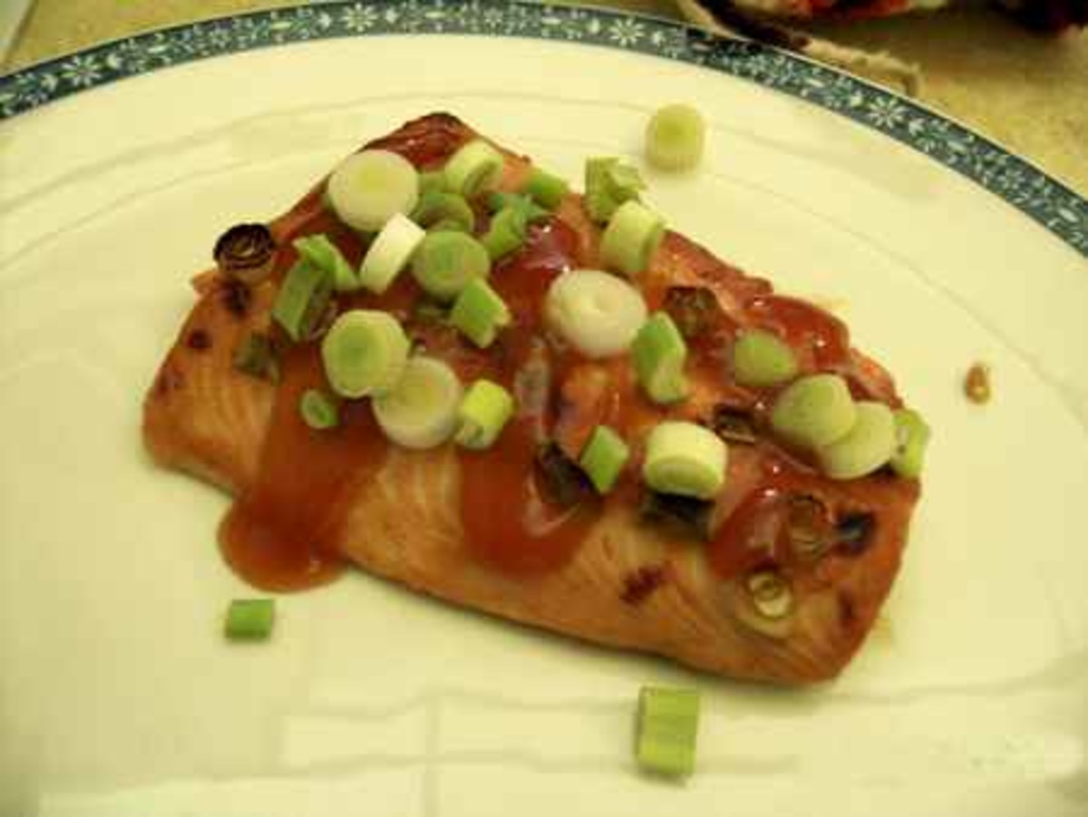 Asian Plum Broiled Salmon image