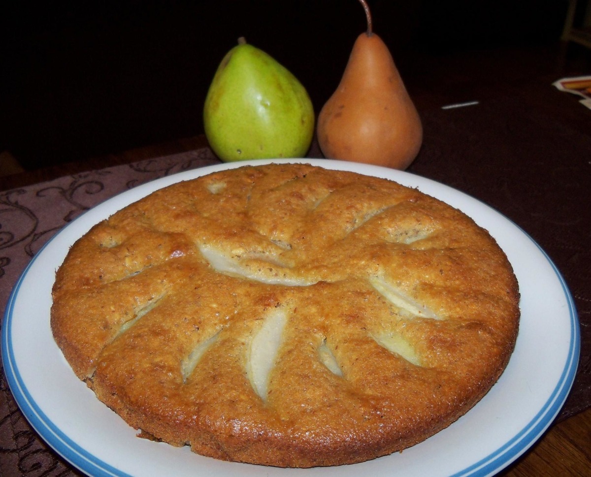 Quick Crustless Pear Tart Recipe Food Com