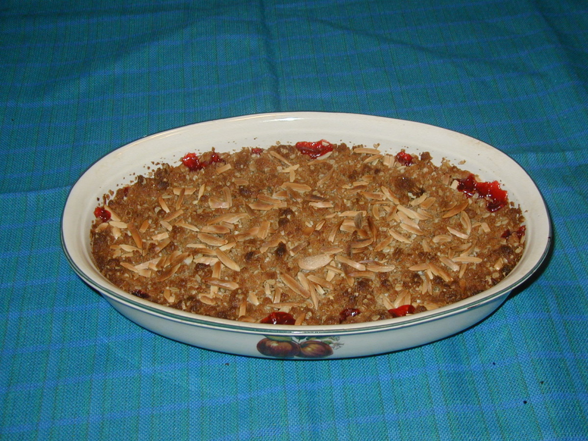 Almond Cherry Crisp