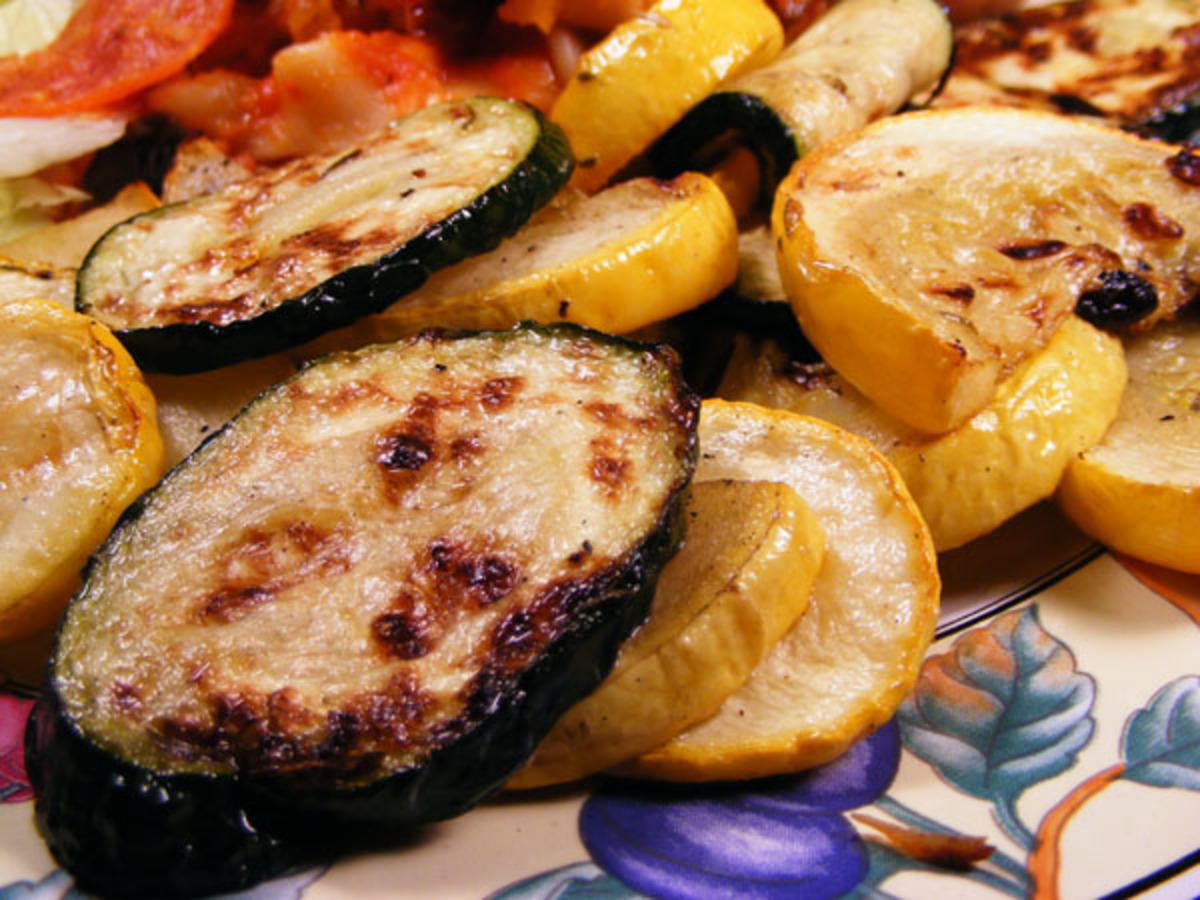 Marinated and Grilled Zucchini and Summer Squash image