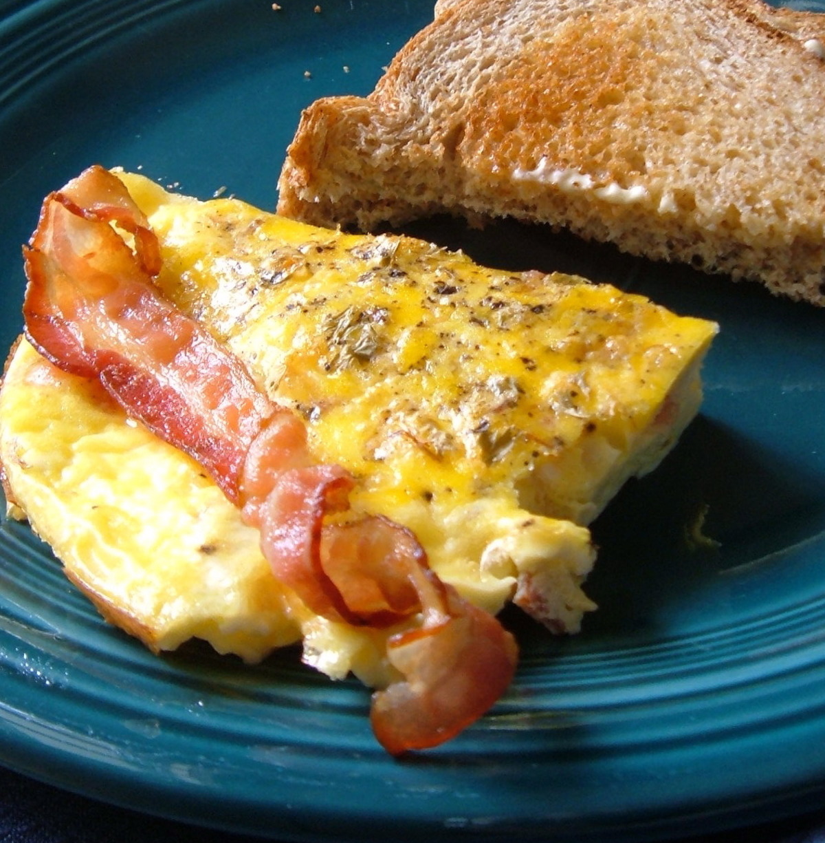 Bacon And Cheese Omelet Recipe Food