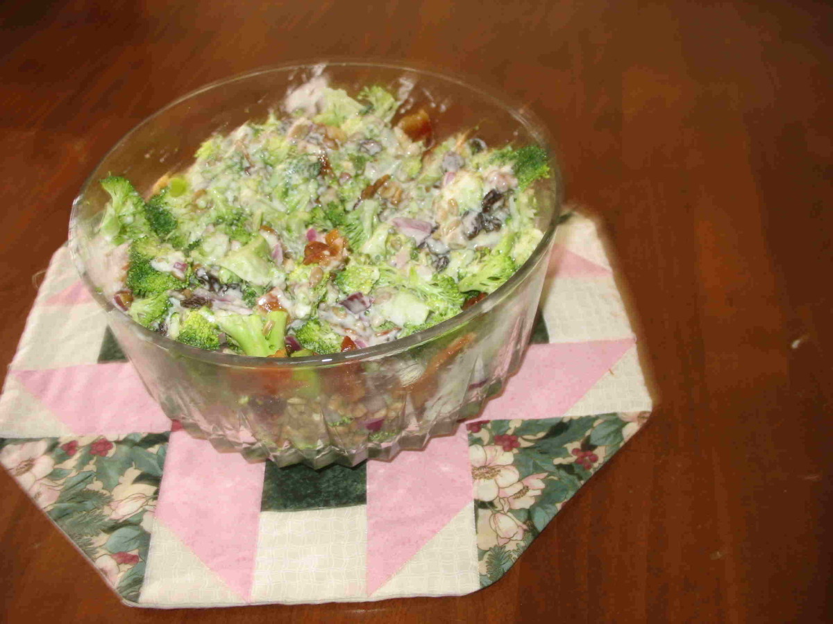 Nutty and Sweet Broccoli Salad image