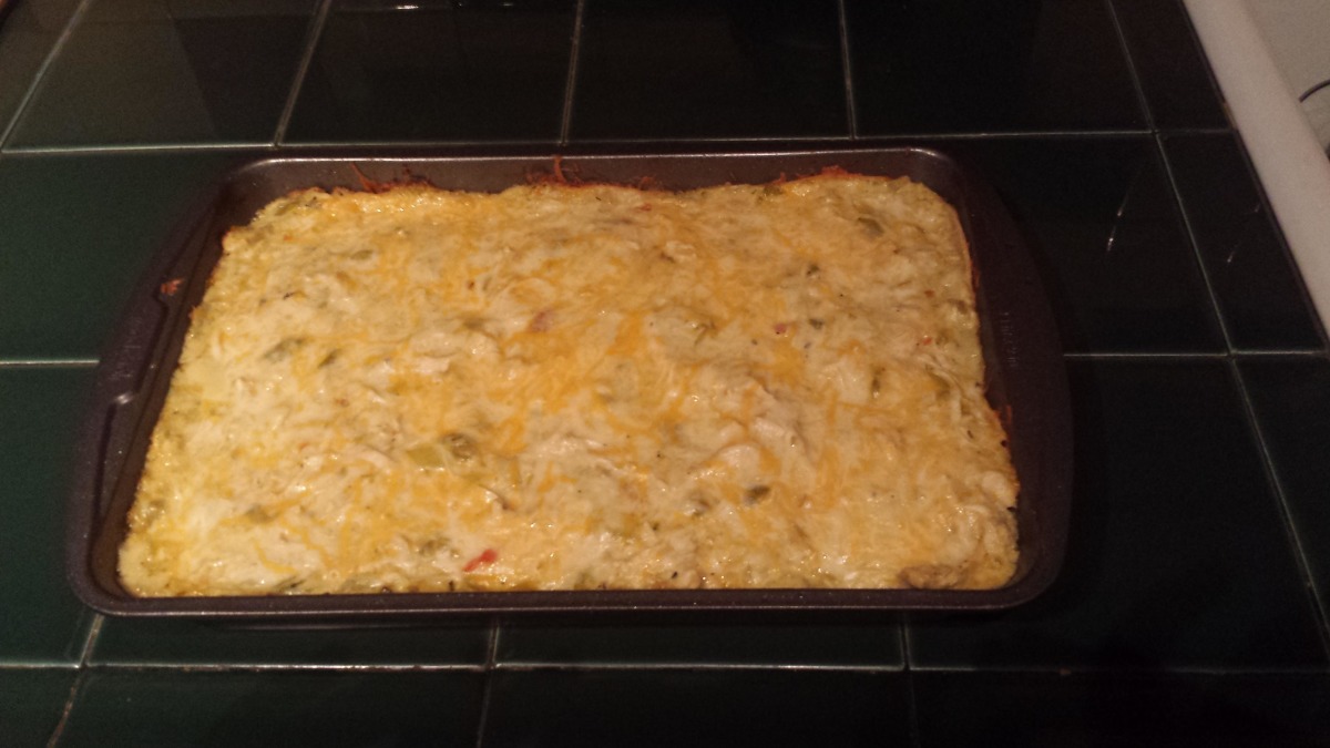 Green Chile Chicken Enchilada Casserole Recipe